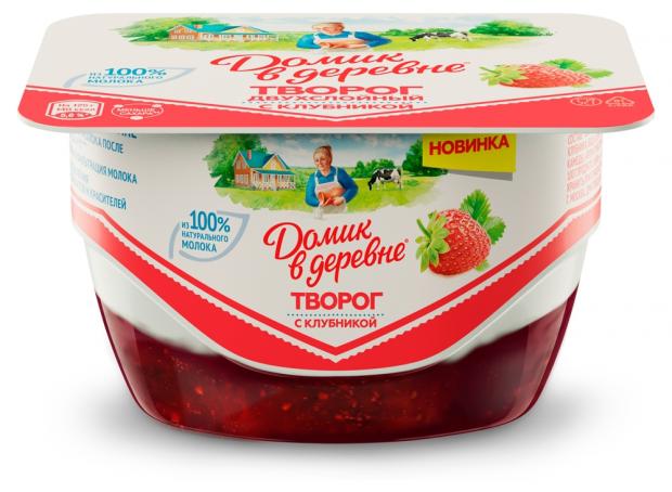 

Творог «Домик в деревне» сладкий двухслойный с клубникой 4.6%, 125 г