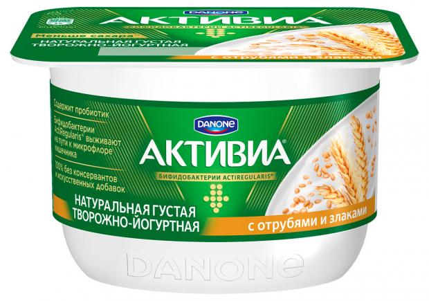 

Биопродукт Activia творожно-йогуртный Отруби злаки 4.5%, 130 г