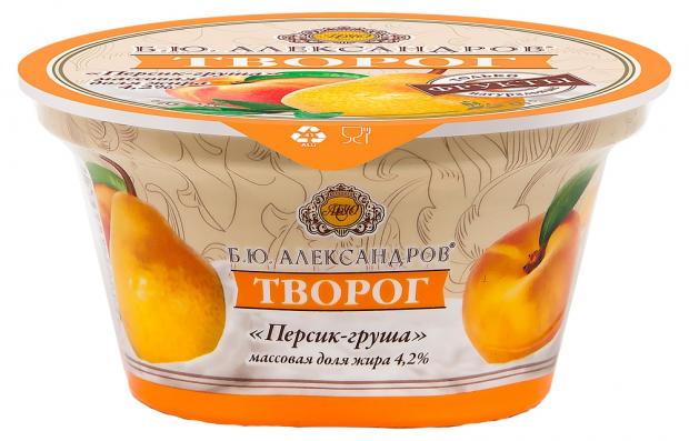 

Творог «Б.Ю. Александров» персик-груша, 4.2%, 150 г