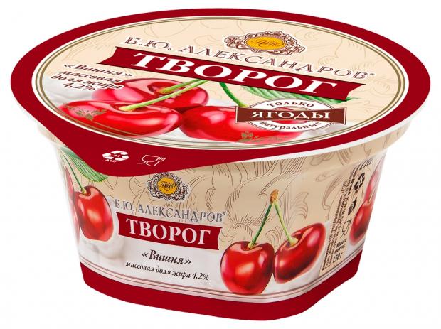 

Творог «Б.Ю. Александров» вишня 4.2%, 150 г