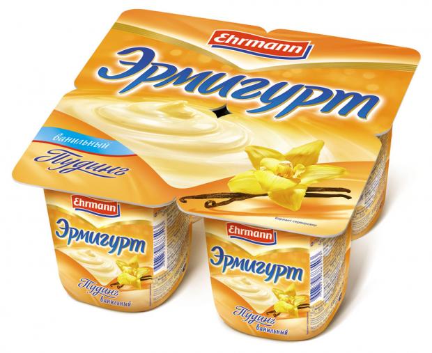 Пудинг Эрмигурт ванильный 3 100 г 20₽