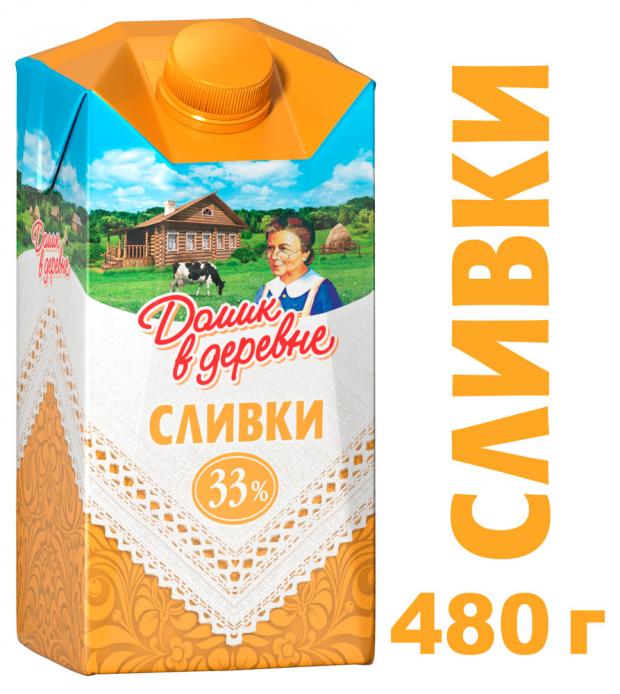

Сливки стерилизованные «Домик в деревне» 33%, 480 мл