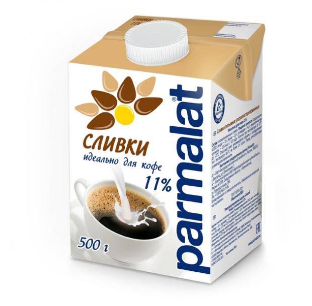 Сливки ультрапастеризованные Parmalat Edge 11%, 500 мл сливки parmalat 0 5л 35% бмк