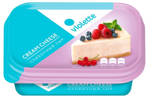 Сыр творожный Violette сливочный 70 180 г 129₽