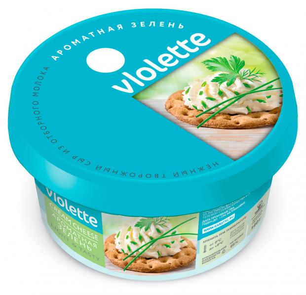 Сыр творожный Violette с зеленью 70 140 г 94₽