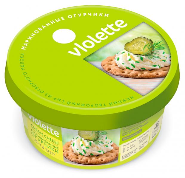 Сыр творожный Violette с огурцами и зеленью 70 140 г 94₽