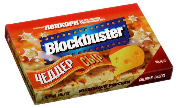 Попкорн Blockbuster солёный со вкусом сыра Чеддер 99 г 53₽