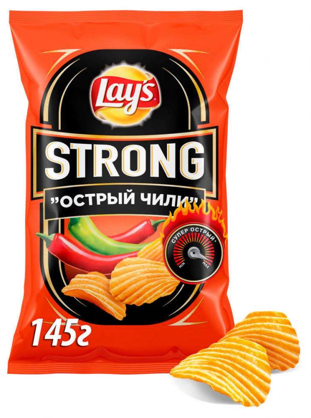 

Чипсы Lay's Strong острый Чили, 145 г