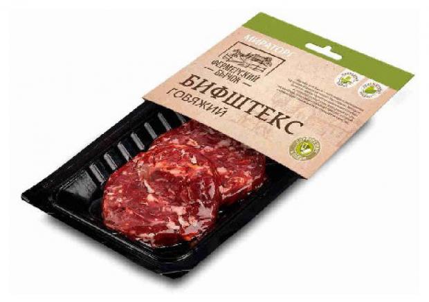 

Бифштекс «Мираторг» Фермерский бычок говяжий охлажденный, 290 г