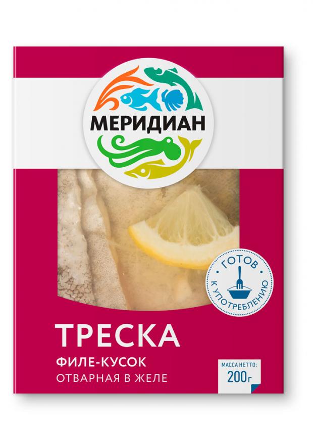 

Треска отварная «Меридиан» в желе филе-кусок, 200 г
