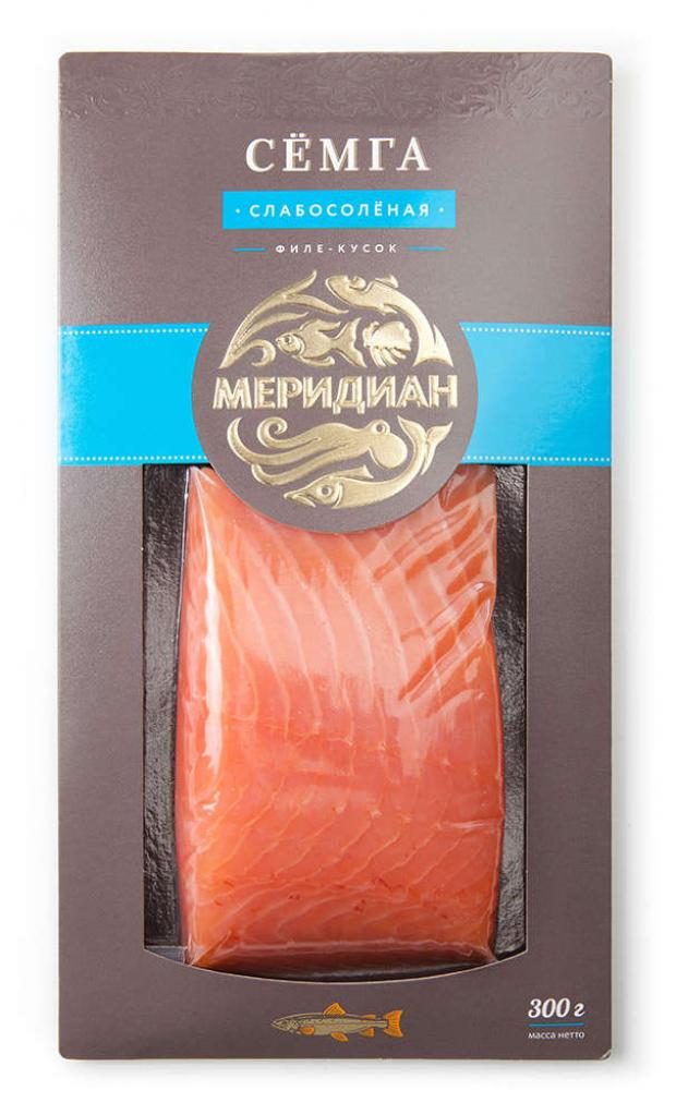 

Семга слабосолёная «Меридиан» филе-кусок, 300 г