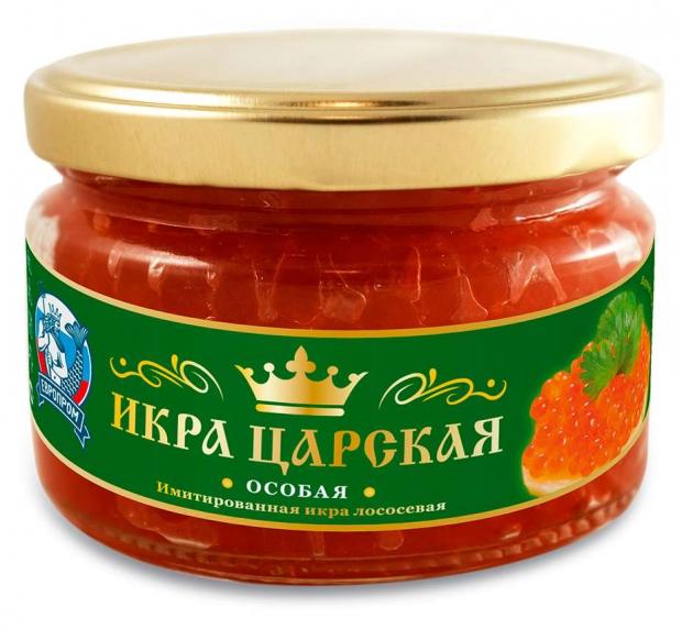 Икра Царская Особая лососёвая имитированная 220 г 74₽