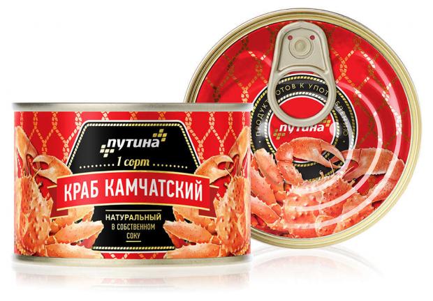 Краб А-ГРЕЙД натуральный в собственном соку 240 г 863₽