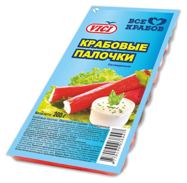 Крабовые палочки VICI охлажденные 200 г 107₽