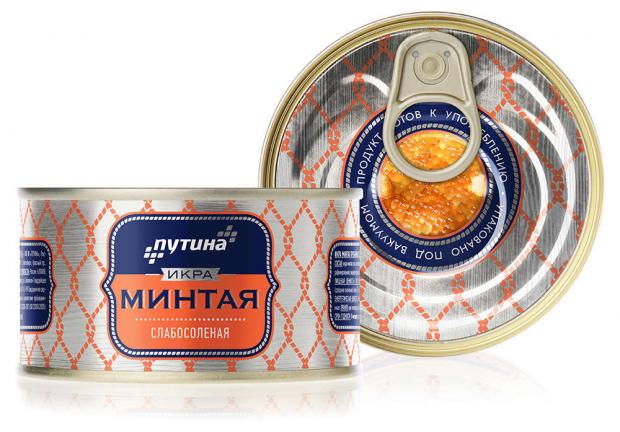 Икра минтая Путина 130 г 88₽