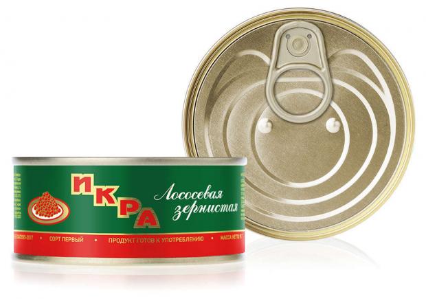 Икра лососевая Путина зернистая 1 сорт 95 г 455₽