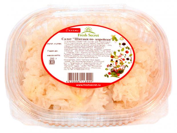 

Салат по-корейски Fresh Secret Шитаки, 250 г