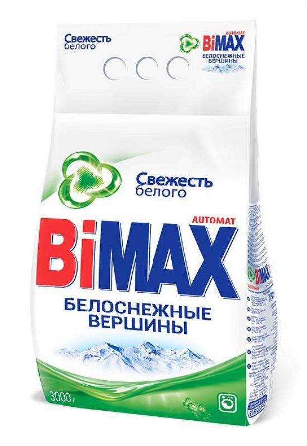 Фото - Стиральный порошок BiMax Белоснежные вершины автомат, 3 кг стиральный порошок bimax 3 кг автомат color