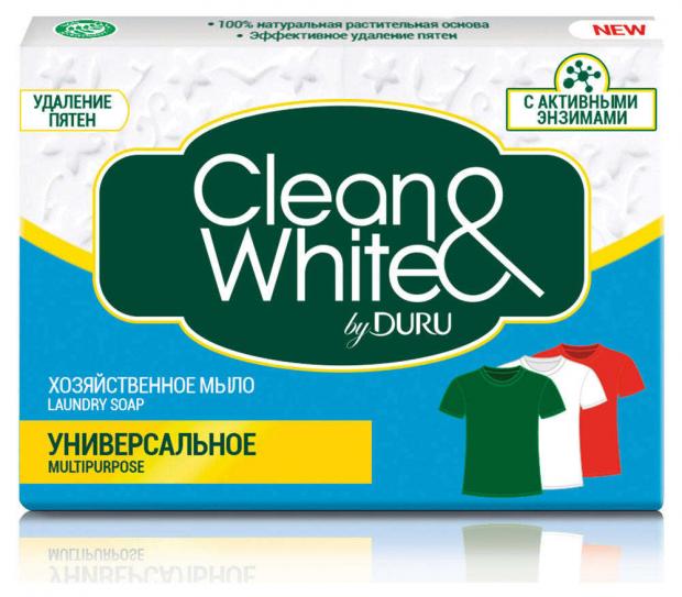 Мыло хозяйственное Duru CleanWhite универсальное 125 г 39₽