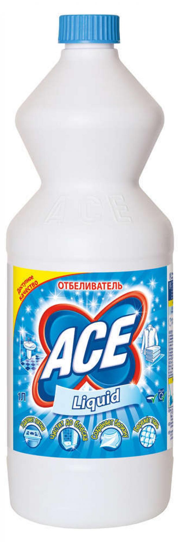 Отбеливатель Ace Бережное отбеливание универсальный жидкий, 1 л