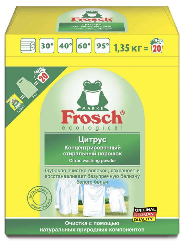 

Стиральный порошок Frosch концентрированный для белого белья, 1,35 кг