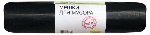 Мешки для мусора Каждый день 240 л 10 шт 73₽