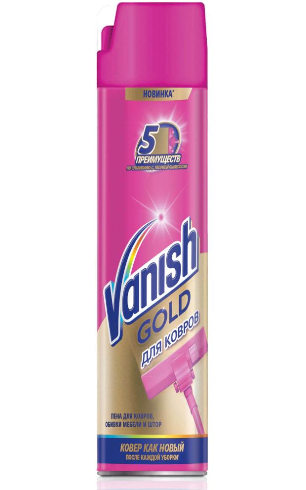

Пена для чистки ковров Vanish Gold антибактериальная, 600 мл