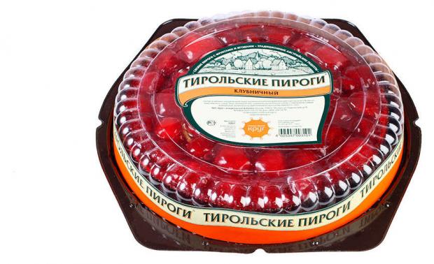 

Пирог десертный «Тирольские пироги» клубничный, 700 г