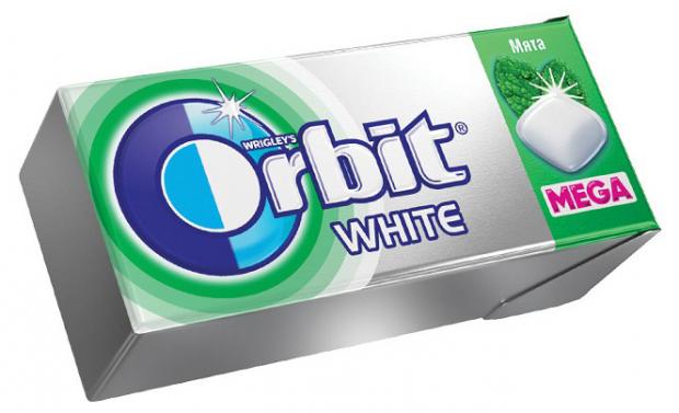 

Резинка жевательная Orbit Mega White мята, 16 г