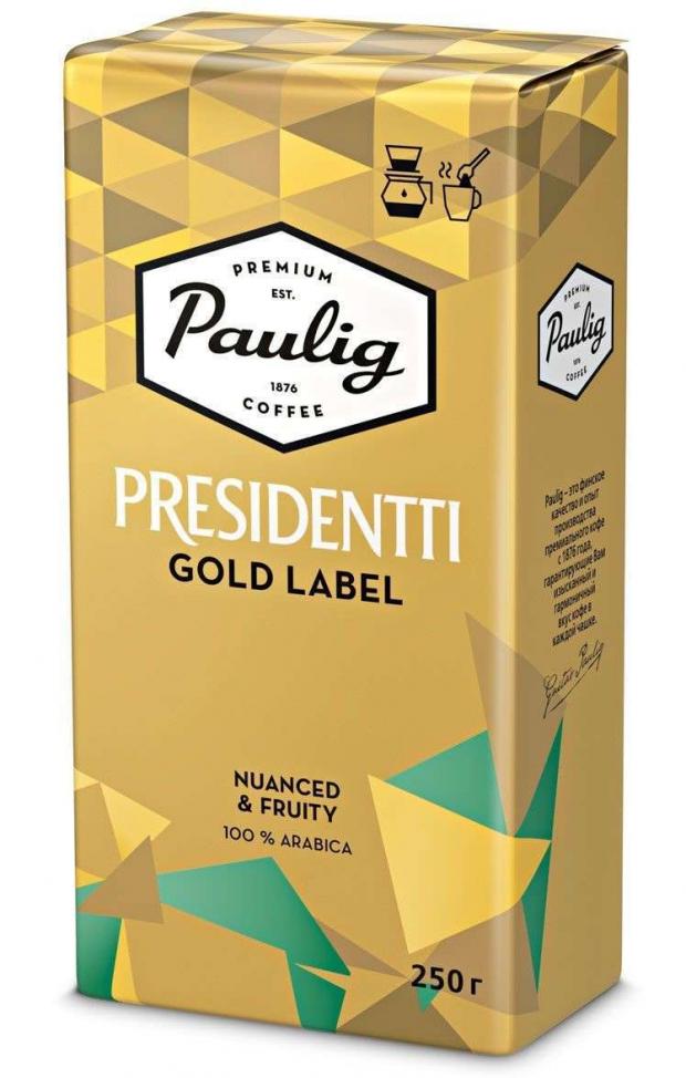 

Кофе молотый Paulig Presidentti Gold, 250 г