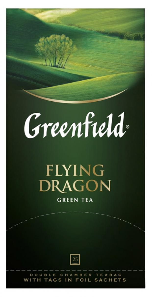 Чай зеленый Greenfield Flying Dragon в пакетиках 25х2 г 112₽