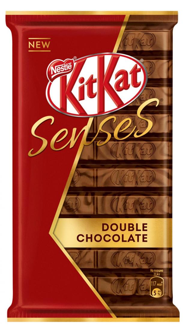 

Шоколад KitKat Senses Double Chocolate молочный с темный, 112 г