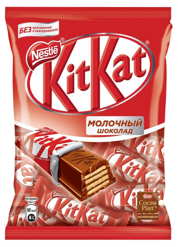 

Шоколад KitKat молочный с хрустящей вафлей, 169 г