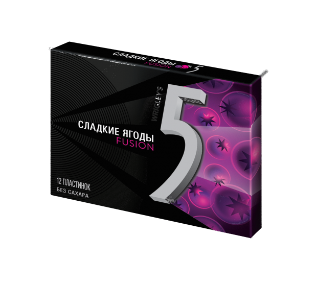 Резинка жевательная Five Fusion Сладкие ягоды, 31 г