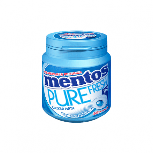 Резинка жевательная Mentos Pure Fresh Свежая мята 100 г 194₽