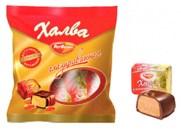 Халва арахисовая Рот Фронт в шоколадной глазури 400 г 185₽