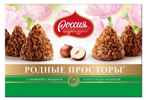 

Набор конфет «Россия - Щедрая Душа!» Родные Просторы шоколадные с фундуком, 200 г
