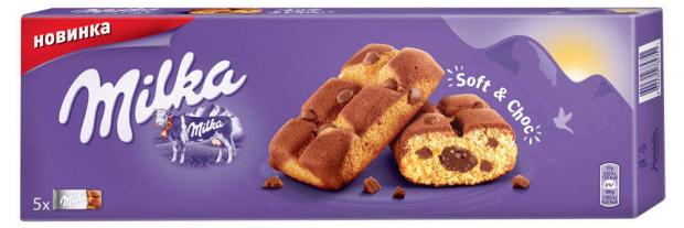Пирожное Milka бисквитное с шоколадной начинкой, 175 г
