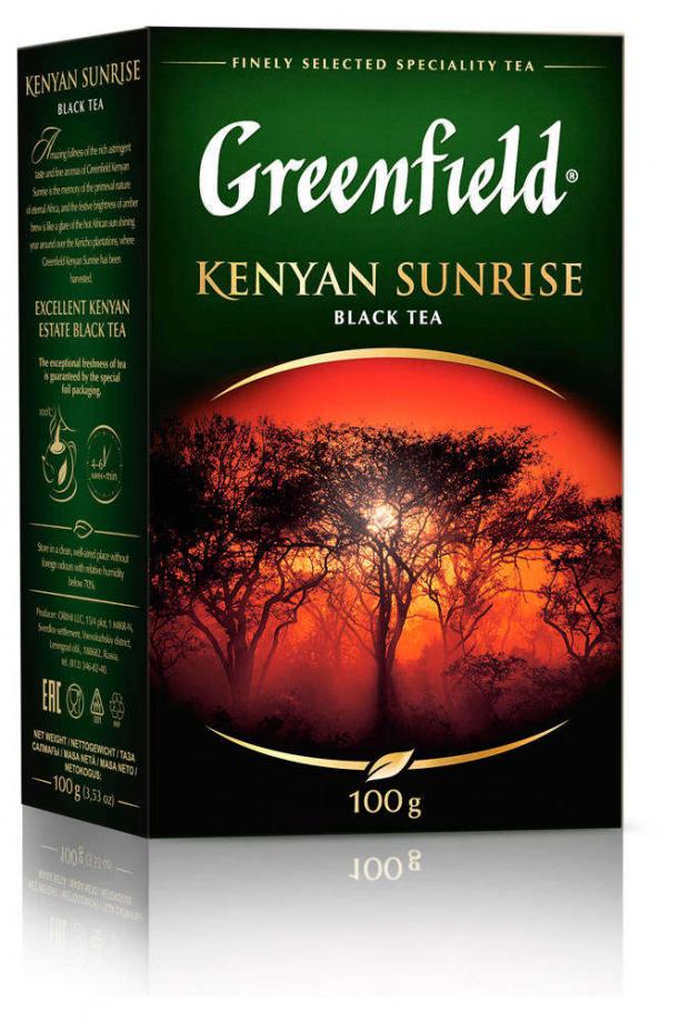 Чай черный Greenfield Kenyan Sunrise листовой 100 г 132₽