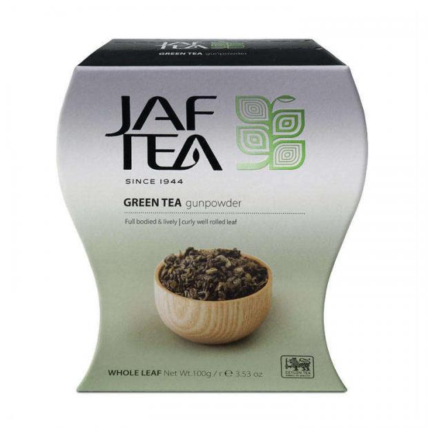 

Чай зеленый JAF TEA Gunpowder цейлонский крупнолистовой, 100 г