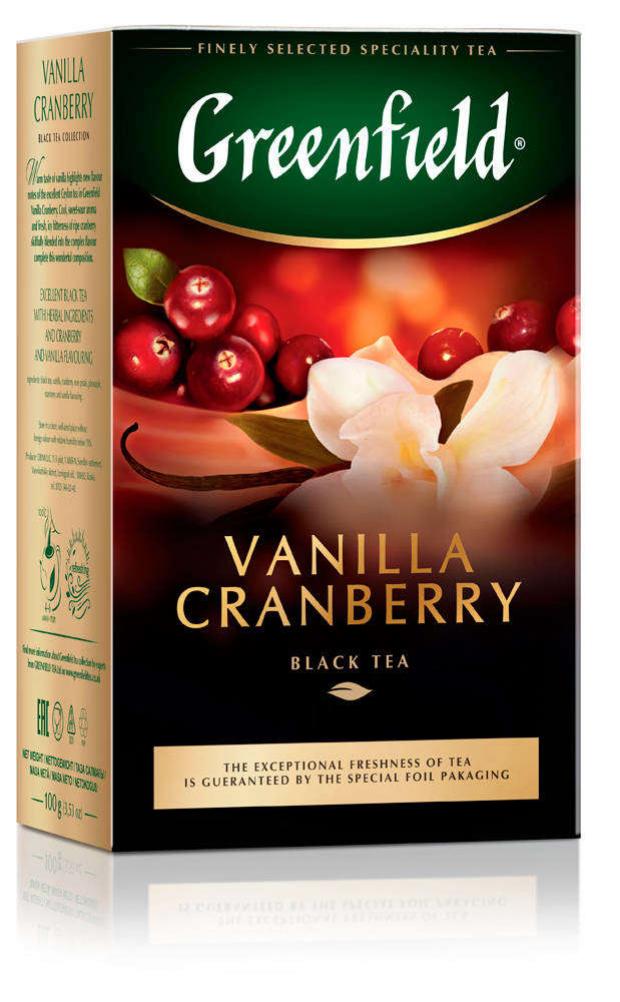 

Чай черный Greenfield Vanilla Cranberry листовой, 100 г