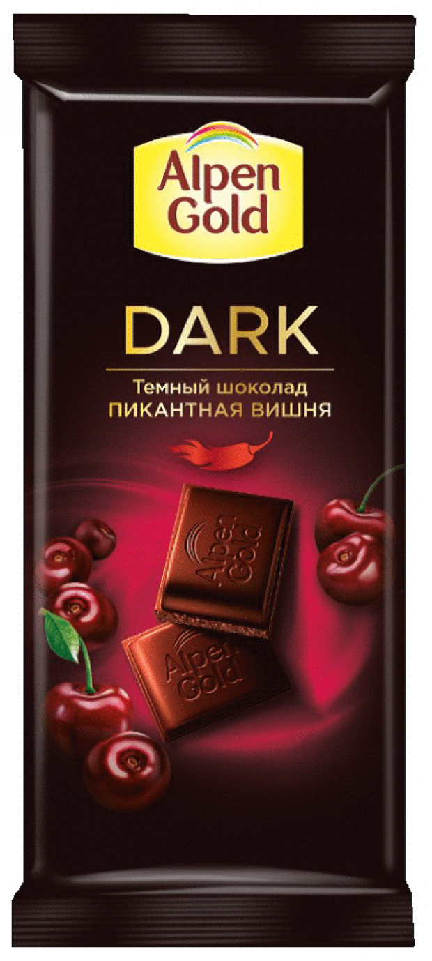 Шоколад Alpen Gold Пикантная вишня темный 85 г 79₽