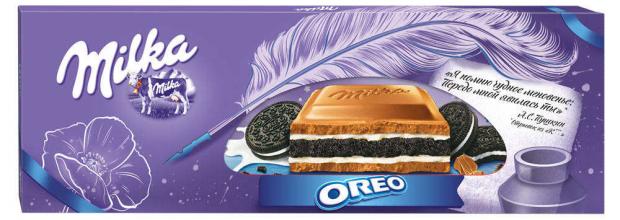 Шоколад Milka Оrео молочный с печеньем 300 г 200₽
