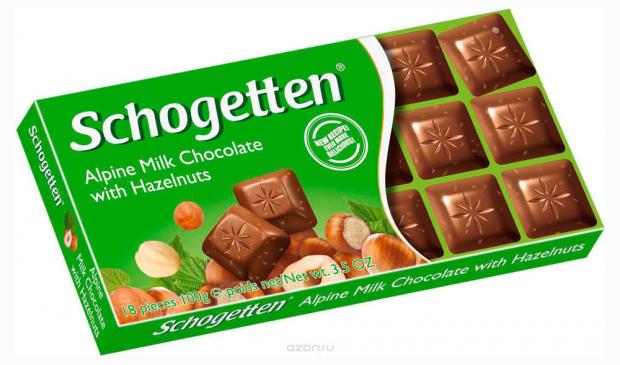 Шоколад Schogetten Alpine Milk с фундуком 100 г 93₽