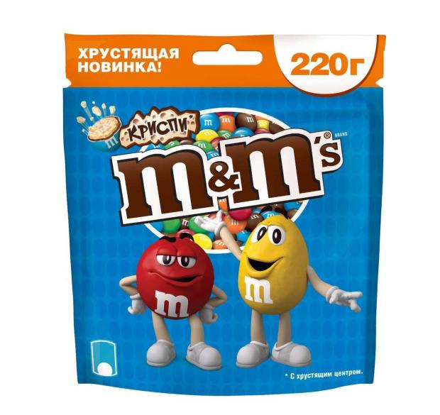 

Драже M&M's Криспи с хрустящим центром, 220 г