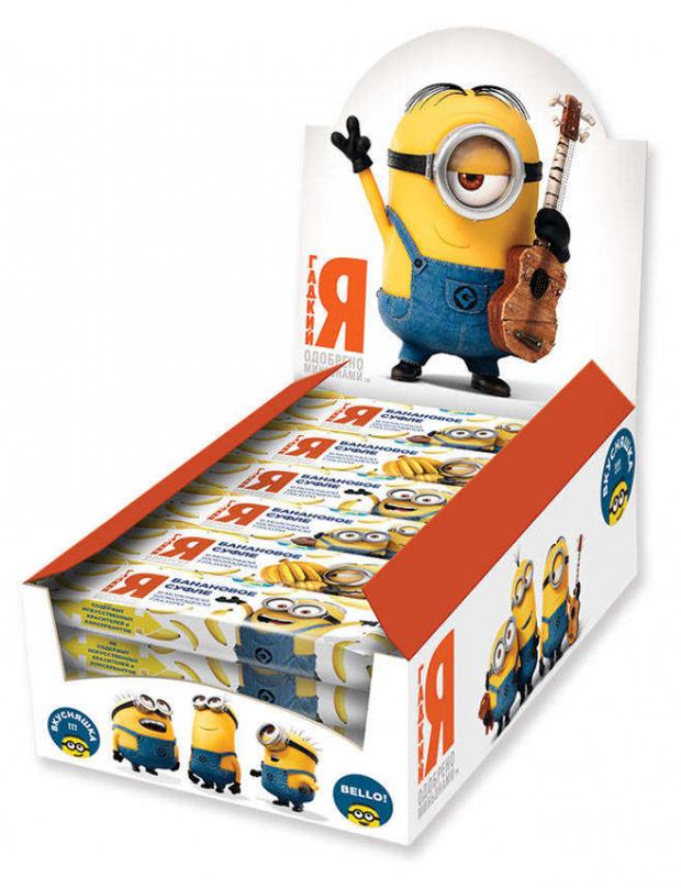 Конфеты Миньоны банановое суфле в глазури 30 г 21₽