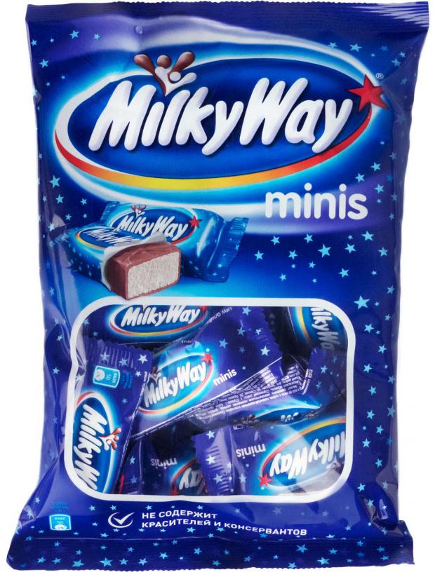 Шоколадный батончик Milky Way Minis 176 г 153₽