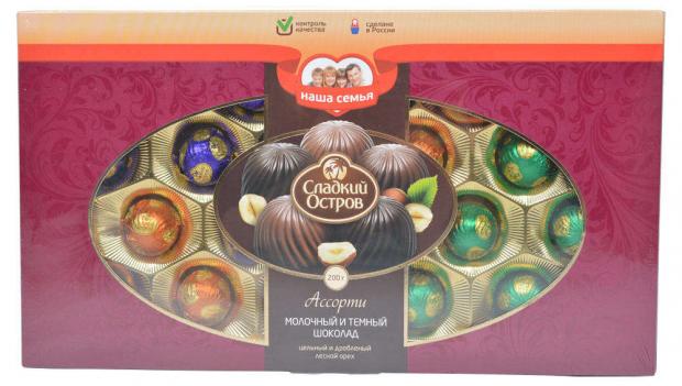 Конфеты «Сладкий остров» шоколадное ассорти, 200 г