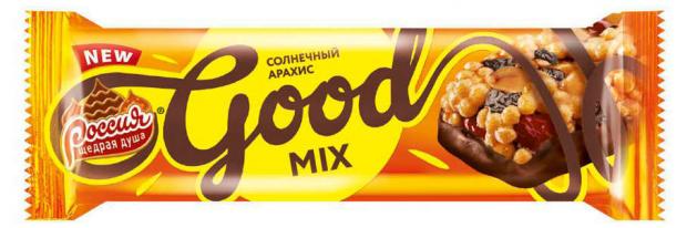 

Конфета «Россия - Щедрая душа!» Good Mix с арахисом и клюквой, 33 г
