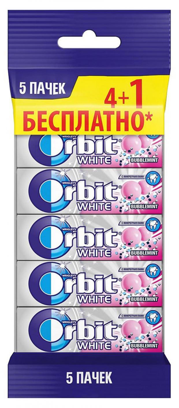 

Резинка жевательная Orbit Bubblemint без сахара, 5х13 г
